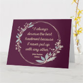 Emma by Jane Austen Zitat II - Niedlicher Stil Karte (Gelbe Blume)