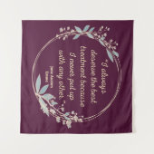 Emma by Jane Austen Zitat II - Niedlicher Stil Wandteppich (Vorderseite (Horizontal))