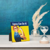 "EMMA Can it" motivierend Rosie the Riveter, Fotoplatte (InSitu)