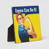 "EMMA Can it" motivierend Rosie the Riveter, Fotoplatte (Vorderseite)