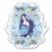 Emma Engel mit Blume Aufkleber (Vorderseite)