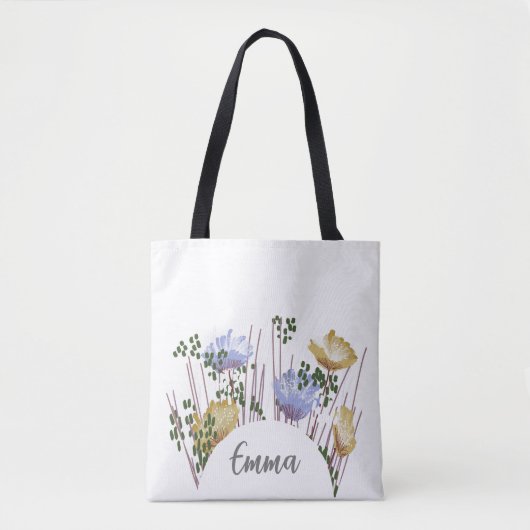Emma Floral Monogram Tasche (Vorderseite)