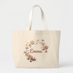 Emma Floral Tote Bag Jumbo Stoffbeutel