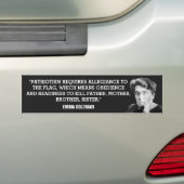 Emma Goldman Anti-Patriotismus Autoaufkleber (Auf Auto)