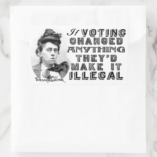Emma Goldman Voting Stickers (Tasche)