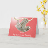 Emma, große Umarmungen auf Ihrem Geburtstag. Karte (Gelbe Blume)