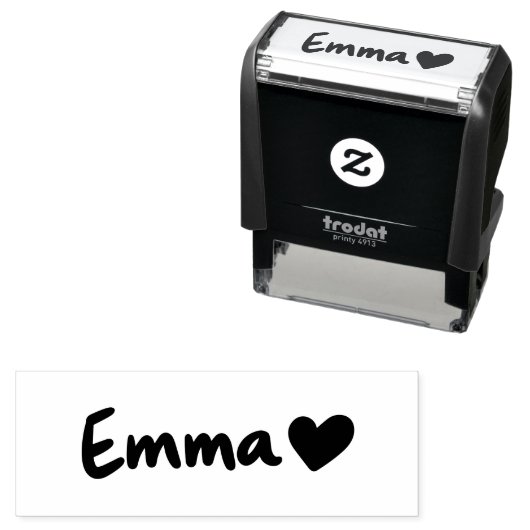 Emma Heart Permastempel (Beispiel)