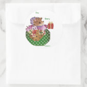 emma hedck Geschenkmarke Runder Aufkleber (Tasche)