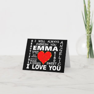 Emma ich liebe dich karte