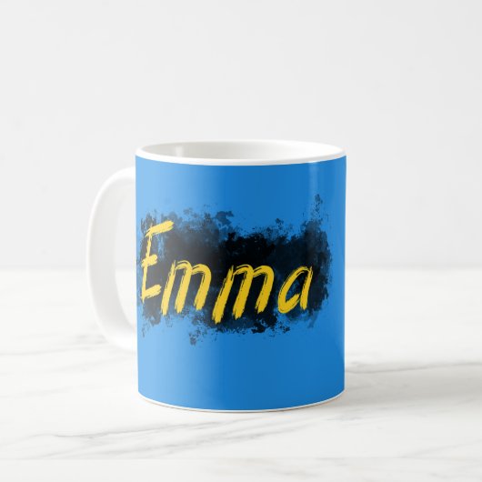 Emma - Ihr Name auf Tasse - bestes Geschenk | (Vorderseite Links)