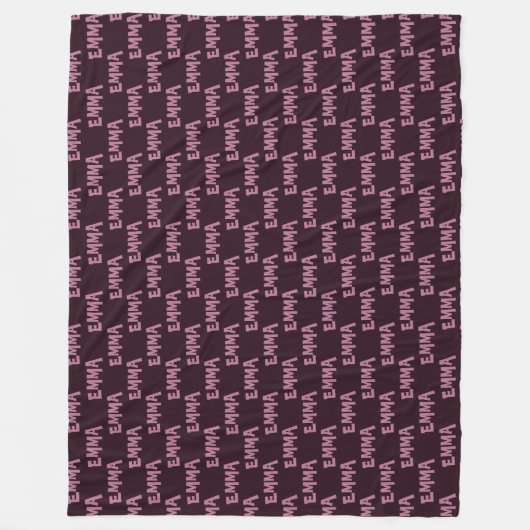 EMMA, Ihr Name Fleece Blanket (Vorderseite)