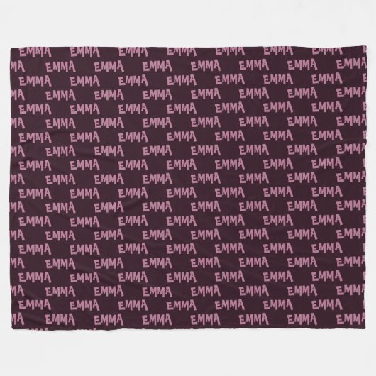 EMMA, Ihr Name Fleece Blanket (Vorderseite (Horizontal))