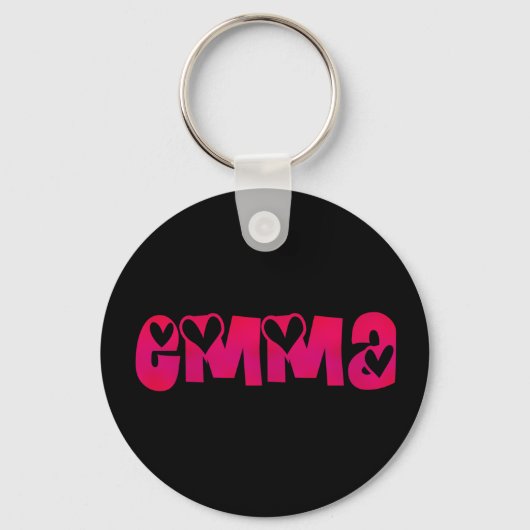 Emma im Herzen Schlüsselanhänger (Vorderseite)