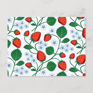 Emma Janeway Strawberries Postkarte
