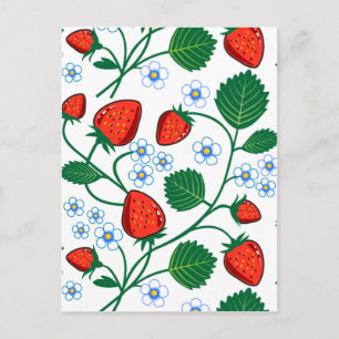 Emma Janeway Strawberries Postkarte