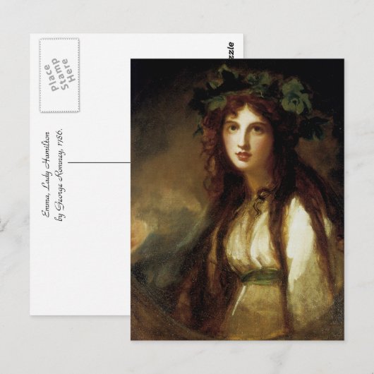 Emma, Lady Hamilton Postkarte (Vorne/Hinten)