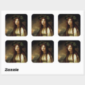 Emma, Lady Hamilton Quadratischer Aufkleber (Blatt)