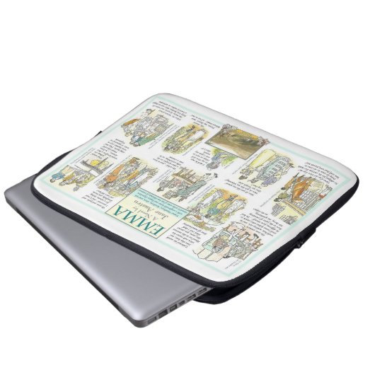 Emma Laptopschutzhülle (Vorne Knopf)