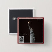 Emma Lazarus & Statue Of Liberty Gifts & Cards Button (Vorne & Hinten)