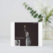 Emma Lazarus & Statue of Liberty Gifts & Cards Postkarte (Stehend Vorderseite)
