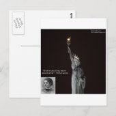 Emma Lazarus & Statue of Liberty Gifts & Cards Postkarte (Vorne/Hinten)
