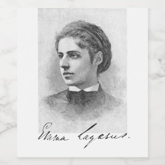 Emma Lazarus Weinetikett (Einzelnes Label)