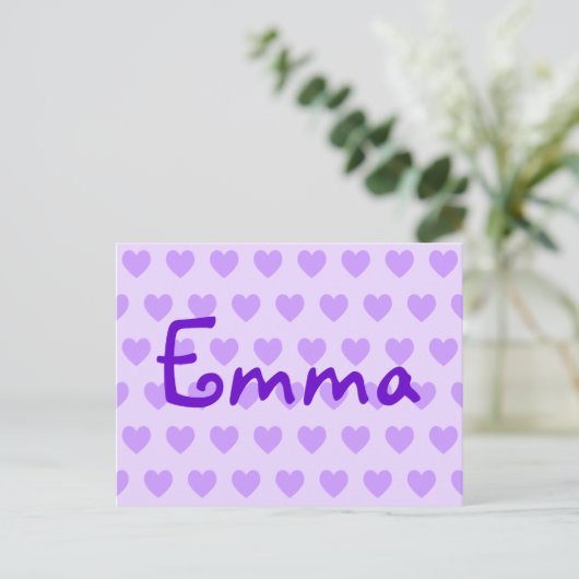 Emma Lila Postkarte (Stehend Vorderseite)