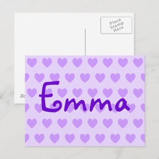 Emma Lila Postkarte (Vorne/Hinten)