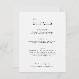 EMMA Minimalistisch Dove Gray Details Umschließung Begleitkarte