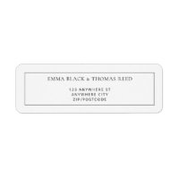 EMMA Moderne Minimalistische UAWG Rücksendeadresse