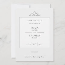 EMMA Mountain Minimalistisch Dove Gray Save the Da