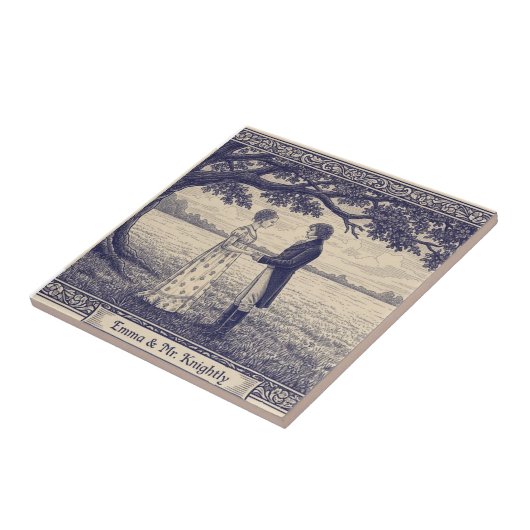 Emma & Mr. Knightley Fliese (Seite)