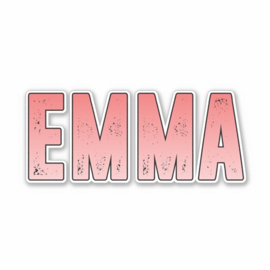 Emma-Name Aufkleber (Vorderseite)