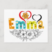 Emma Name Custom für Frau namens Emma Postkarte (Vorderseite)