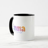 Emma Name Geschenk - Fröhlich und Erfolgreich - Pe Tasse (Vorderseite Links)