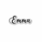 Emma Name - Handgeschriebene Kalligrafie Aufkleber (Vorderseite)