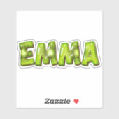 Emma Name Kiwi Design Aufkleber Sticker (Blatt)