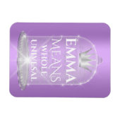 Emma Name Meaning Bridal Birthday Gift Magnet (Horizontal)