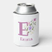 Emma Name mit floralem Design Dosenkühler (Kanne Rückseite)