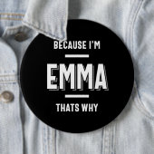 Emma Name Personalisiert Women Girl Button (Beispiel)
