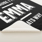 Emma Name Personalisiert Women Girl Sherpadecke (3/4)