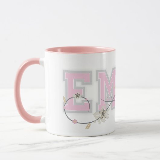Emma Name Personalized Mug Tasse (Links)