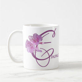 Emma-Name pink floral boho Kaffeetasse