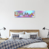 EMMA Niedlich Girl's Name Abstrakt Print Leinwanddruck (Insitu (Schlafzimmer))