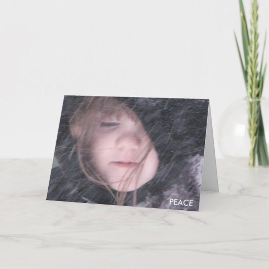 Emma Peace Feiertagskarte (Vorderseite)