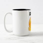 Emma personalisierte emoji Kaffee-Tasse Zweifarbige Tasse (Links)