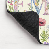 Emma Personalisierte Name Wasserfarbe Wildblumen M Mousepad (Ecke)