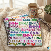 Emma Personalisierter Name Farbige Typografie Must Notizblock