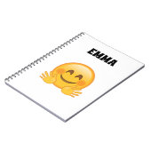 Emma- Personalisiertes Emoji-Notizbuch  Notizblock (Linke Seite)