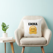 Emma- Personalized Emoji Throw Pillow  Kissen (Stuhl )